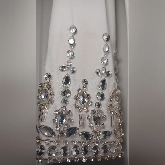 Mac Duggal Women's Beaded Cuff Drop Shoulder Gown Dress - Picture 8 of 12